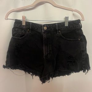 Black PAC Sun jean shorts